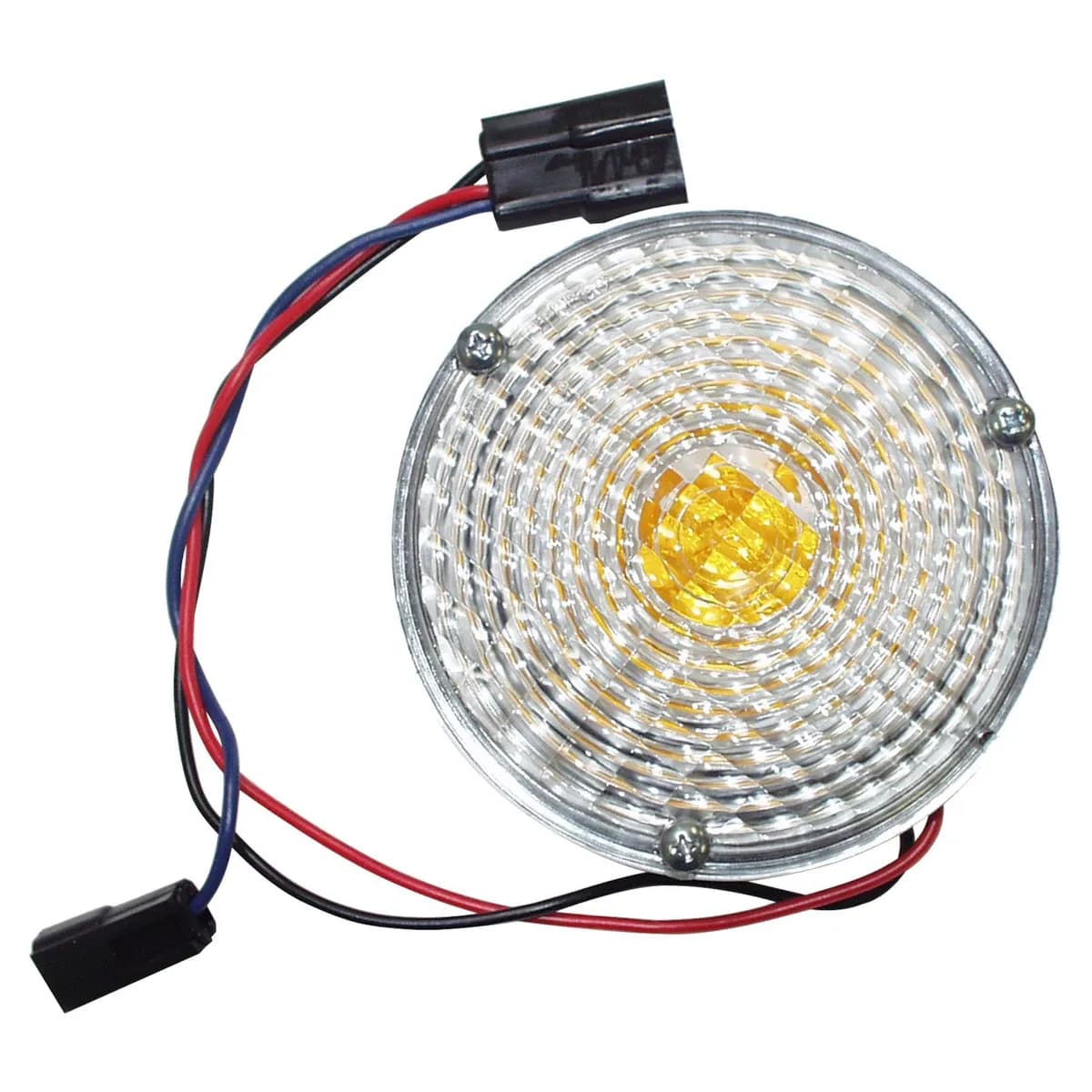 Crown Automotive Jeep Replacement J0989852 Front Parking Lamp 1969-1976 Jeep CJ-5, CJ-6, CJ-7 w/ 3 Screws in Lens, L or R