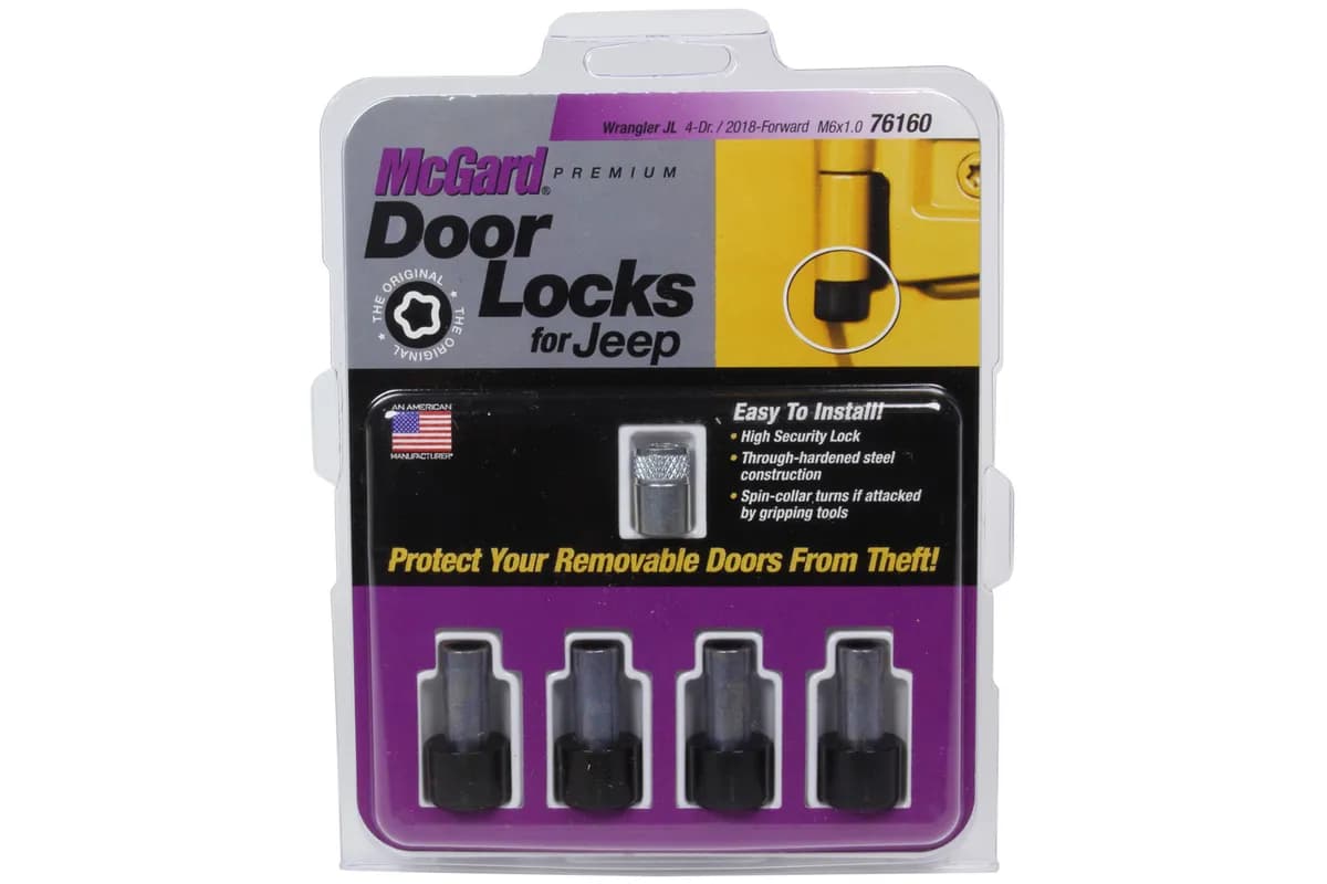 McGard 76160 Jeep Wrangler JL & Gladiator Door Locks - 4 Door