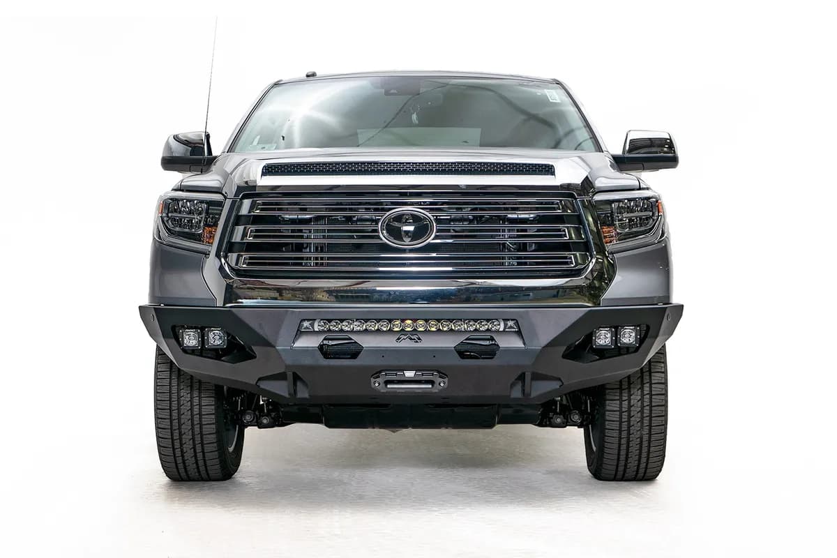 Matrix Front Bumper; w/No Guard; 7/8 In. D-Ring Mounts; 2 Stage Black Powder Coated;