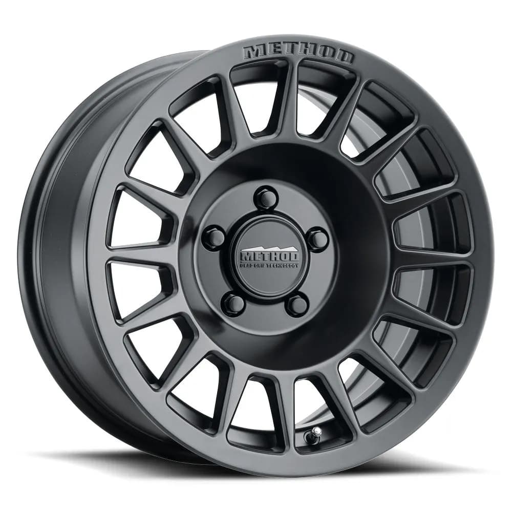 Aluminum Wheels 17x8.5 Bead Grip MR707 Bolt Pattern 5 On 114.3 Offset 38 Lip Size 0 Matte Black MB Method