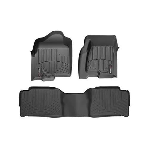 WeatherTech Front and Rear Floorliners Black - 2012-2016 Ford F-250/F-350/F-450/F-550 Super Duty