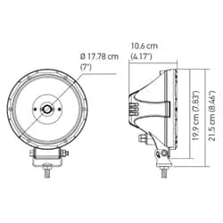 Hvf Lamp 7in 1led Ped Off rd Spt mv