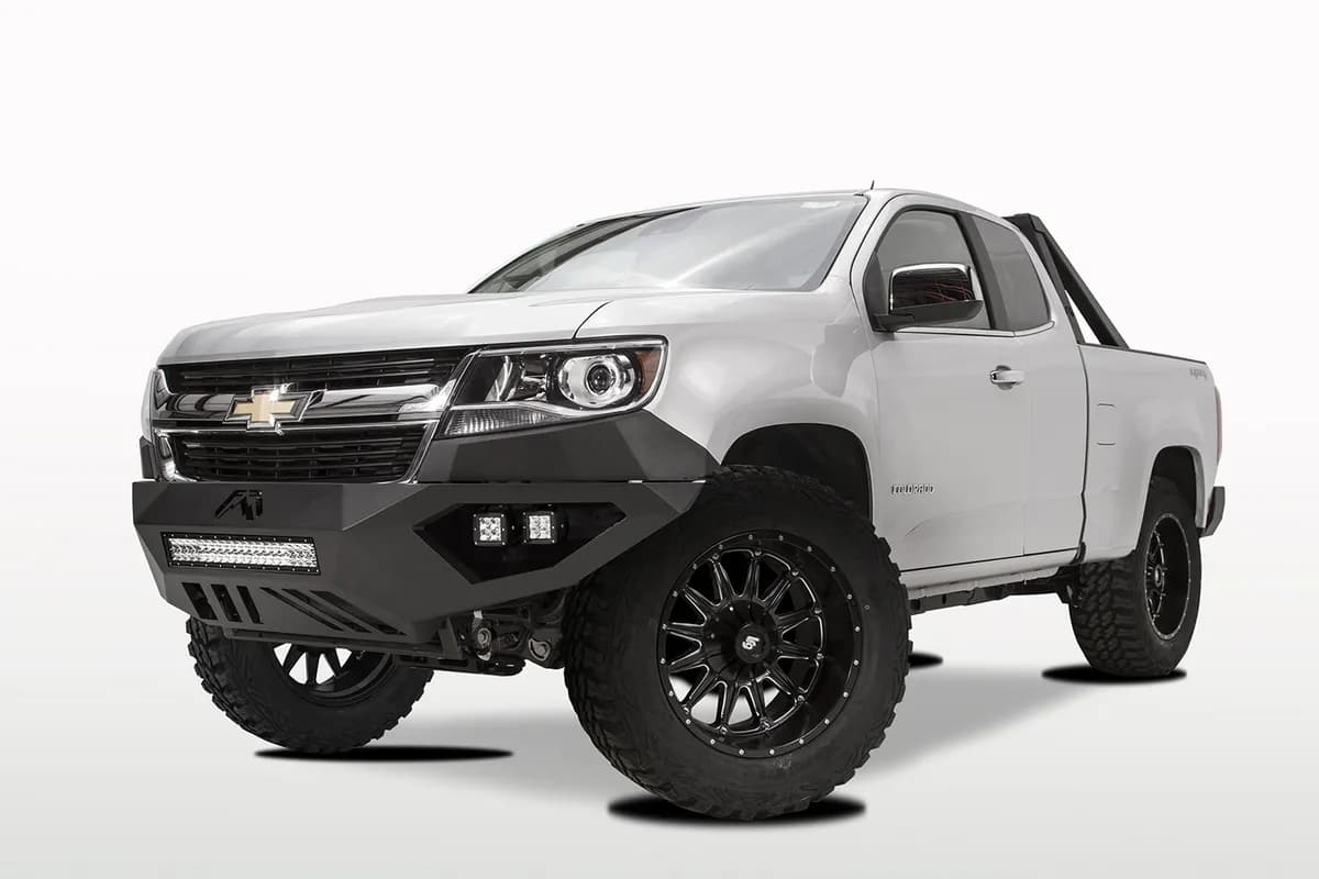 Vengeance Front Bumper; 2 Stage Black Powder Coated; No Guard;