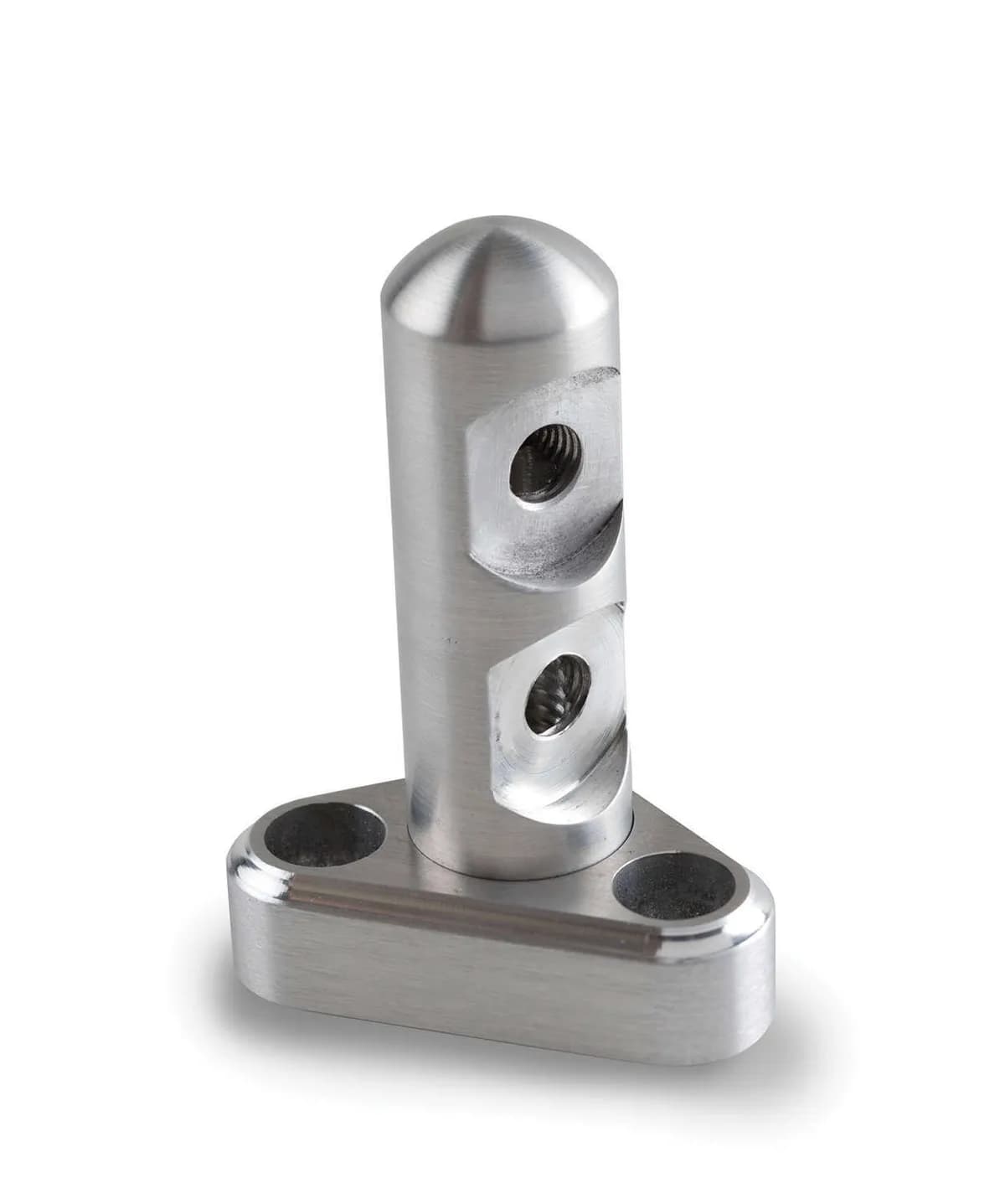 Throttle Cable Bracket; Double Stud For Throttle/Cruise Control Cables; 3 in. Linkage Cam; Brushed Finish;