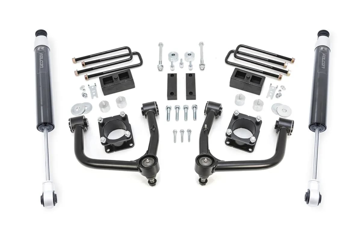 4.0ft. SST Lift Kit Front with 2ft. Rear with Upper Control Arms and Falcon 1.1 Monotube Shocks