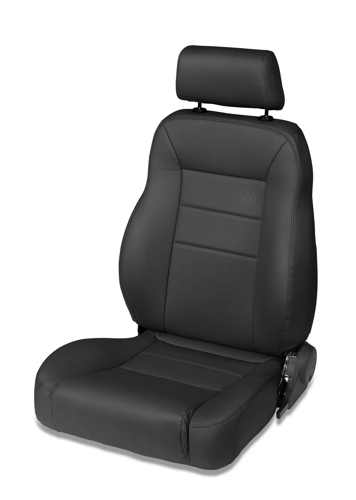 Jeep Trailmax II Pro Front Driver Seat For Jeep 1976-1986 CJ7 All Vinyl Black Denim Bestop