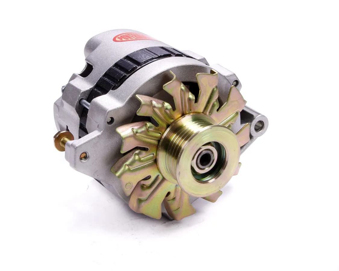 Alternator; CS130; Straight Mounting; 140 Amp; 95 Idle; 6 Groove Pulley; 1 Wire For 16 Volt; Natural;