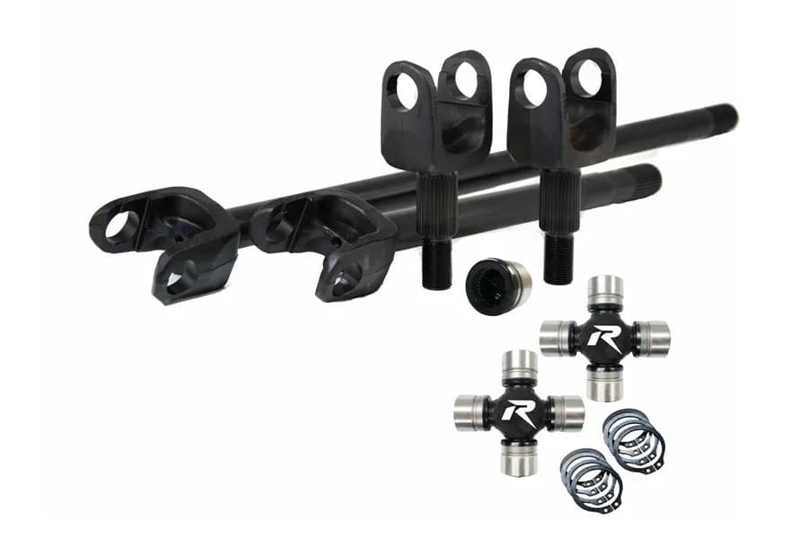 2007-18 Wrangler JK Dana 44 4340 Chromoly Discovery Series Front Axle Kit HD U-Joints Revolution Gear