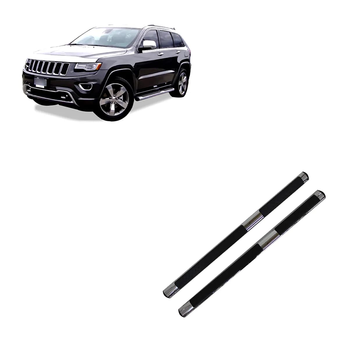 11c Grand Cherokee OEM Replica Side Steps Stainless Steel