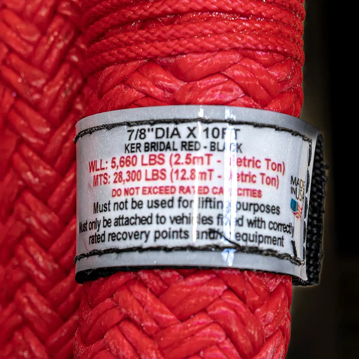 Extreme Duty Kinetic Energy Rope 7/8in Dia x 10ft