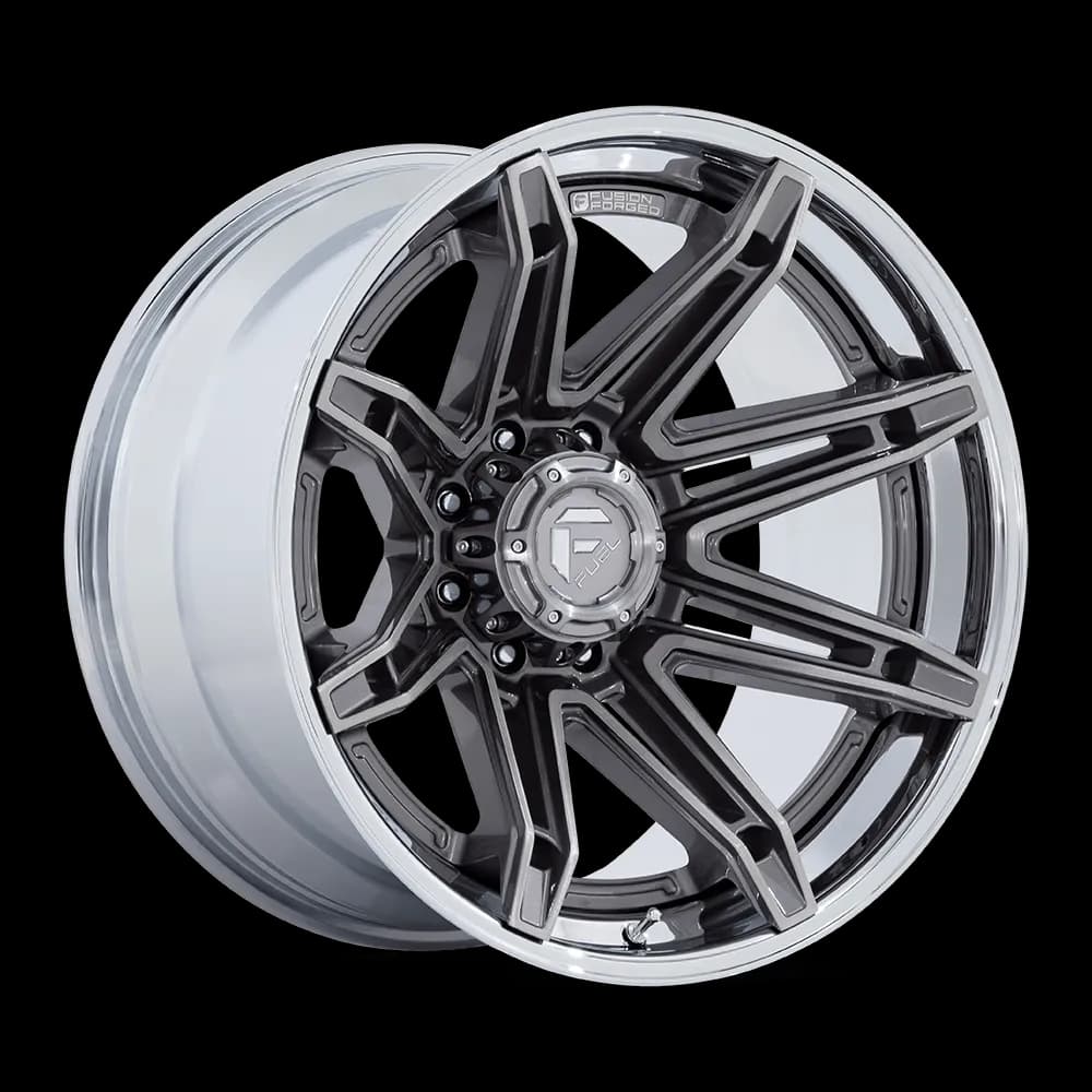 Fuel Wheels | Brawl | Platinum w/ Chrome Lip