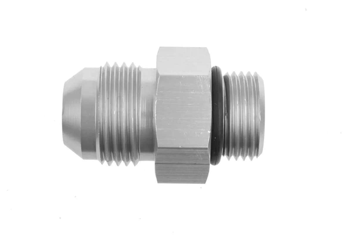 06 Male to 06 Oring Port Adapter (High Flow Radius Orb) Clear