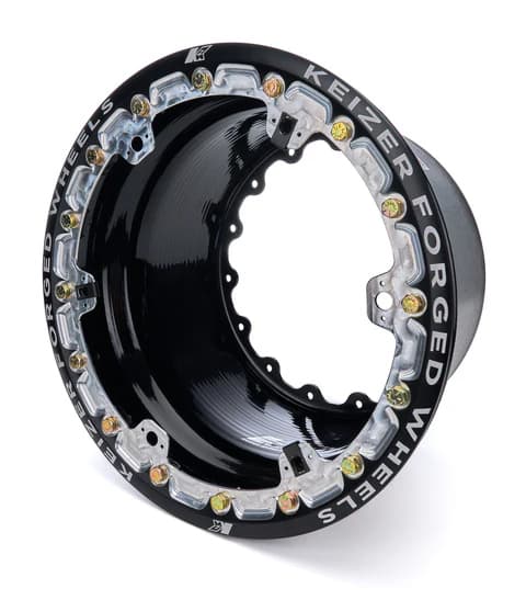 Keizer Aluminum Wheels Outer Wheel Half 15x9 Wide 5 Forge Beadlock BK
