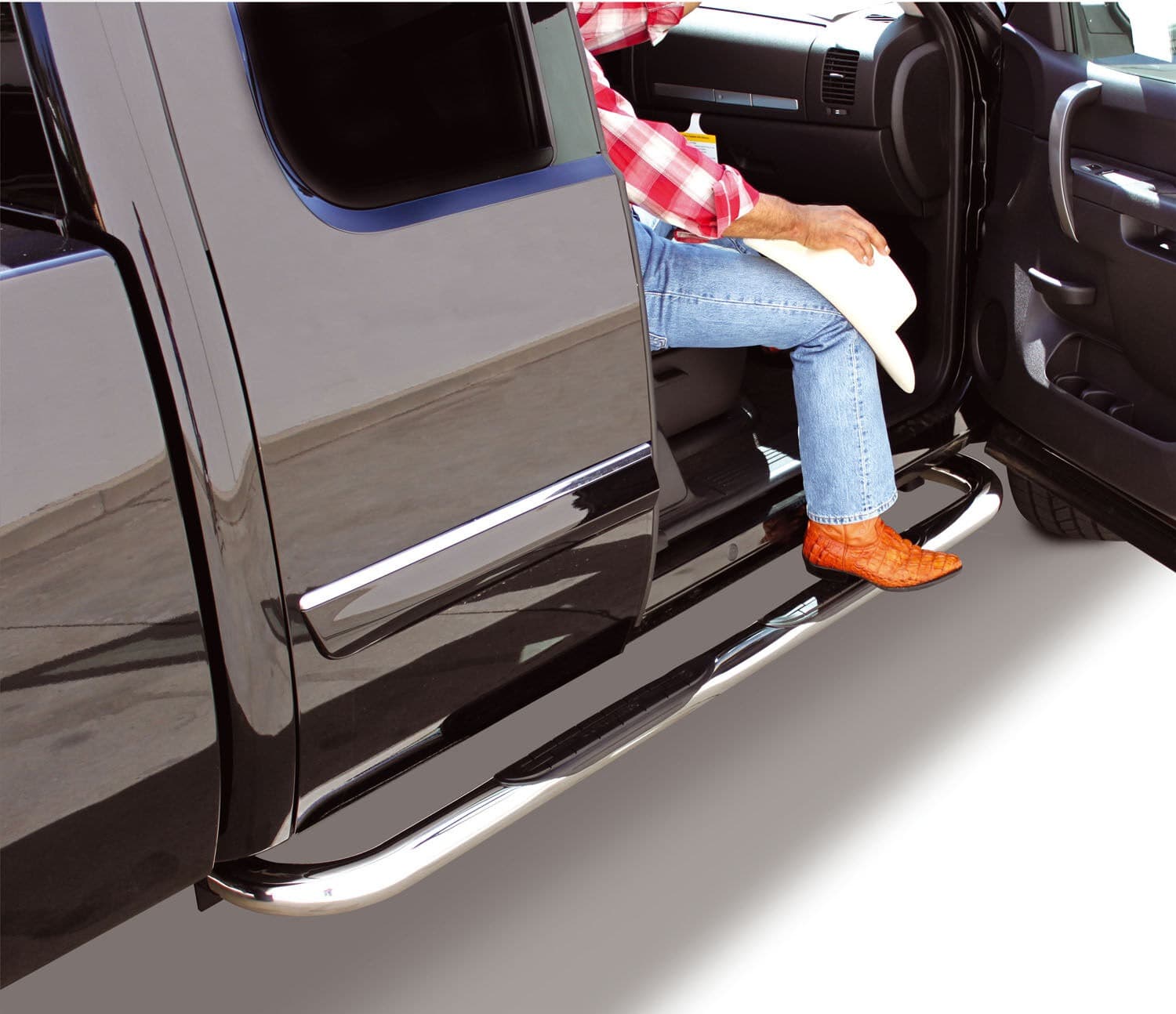 Go Rhino 4109PS - 4000 Series SideSteps With Mountins Bracket Kit - Polished Stainless Steel product image