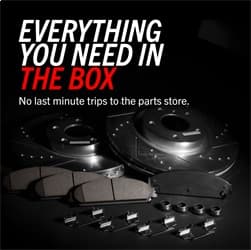 Z23 Evolution Sport Upgrade Kit: Drilled/Slotted Rotors; Carbon-Fiber Ceramic Pads W/Hardware product image