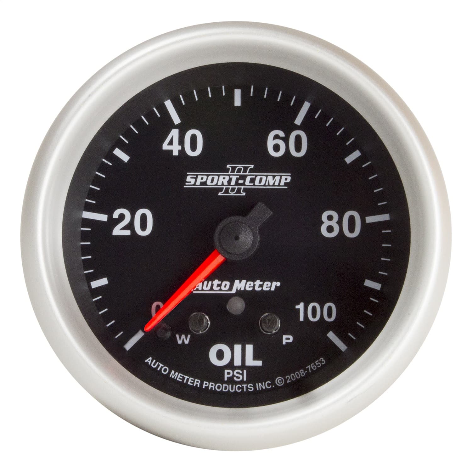 Gauge, Oil Press, 2 5/8", 100psi, Stepper Motor w/ Peak & Warn, Sport-Comp II product image