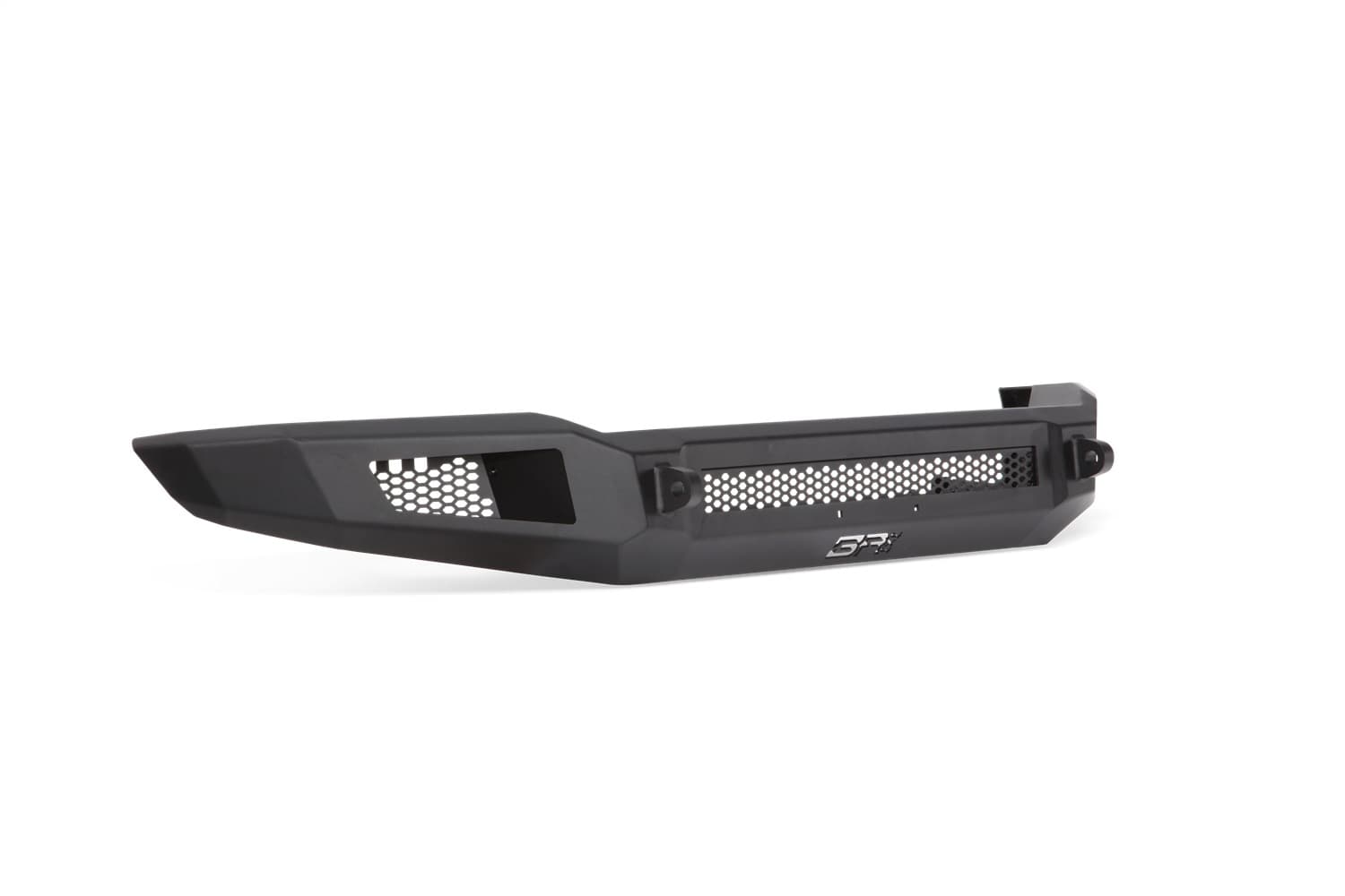 Ambush Series Front Bumper; 3/16 And 1/4 in. Roll Steel; Non Winch; 30 in. Dual Row/2 Cube Style LED Light Mount; Black; Steel; product image