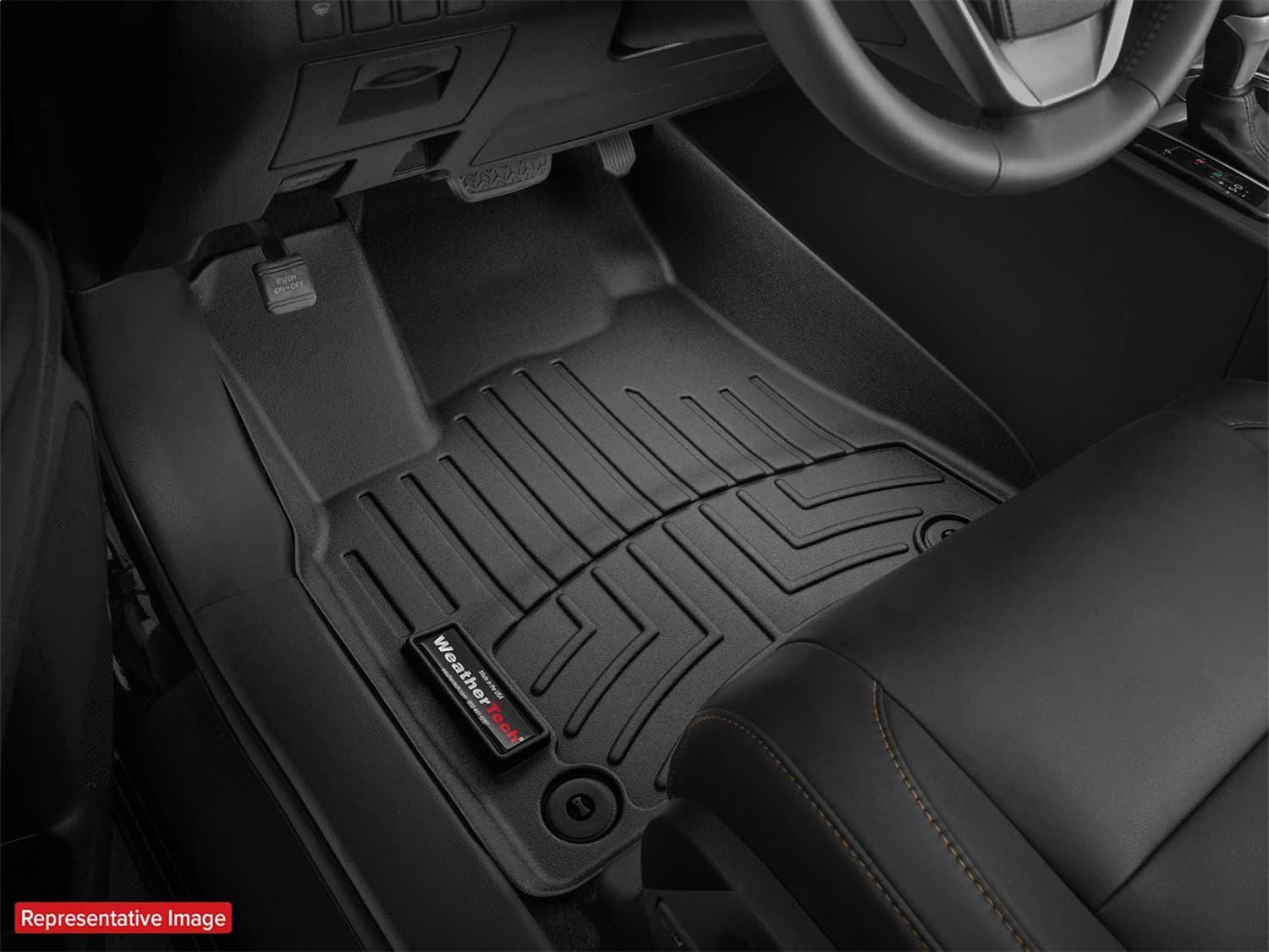 2012 + Dodge Ram Front FloorLiner Fits Regular and Quad Cab with two retention hooks on the driverfts and passengerfts side Tan product image