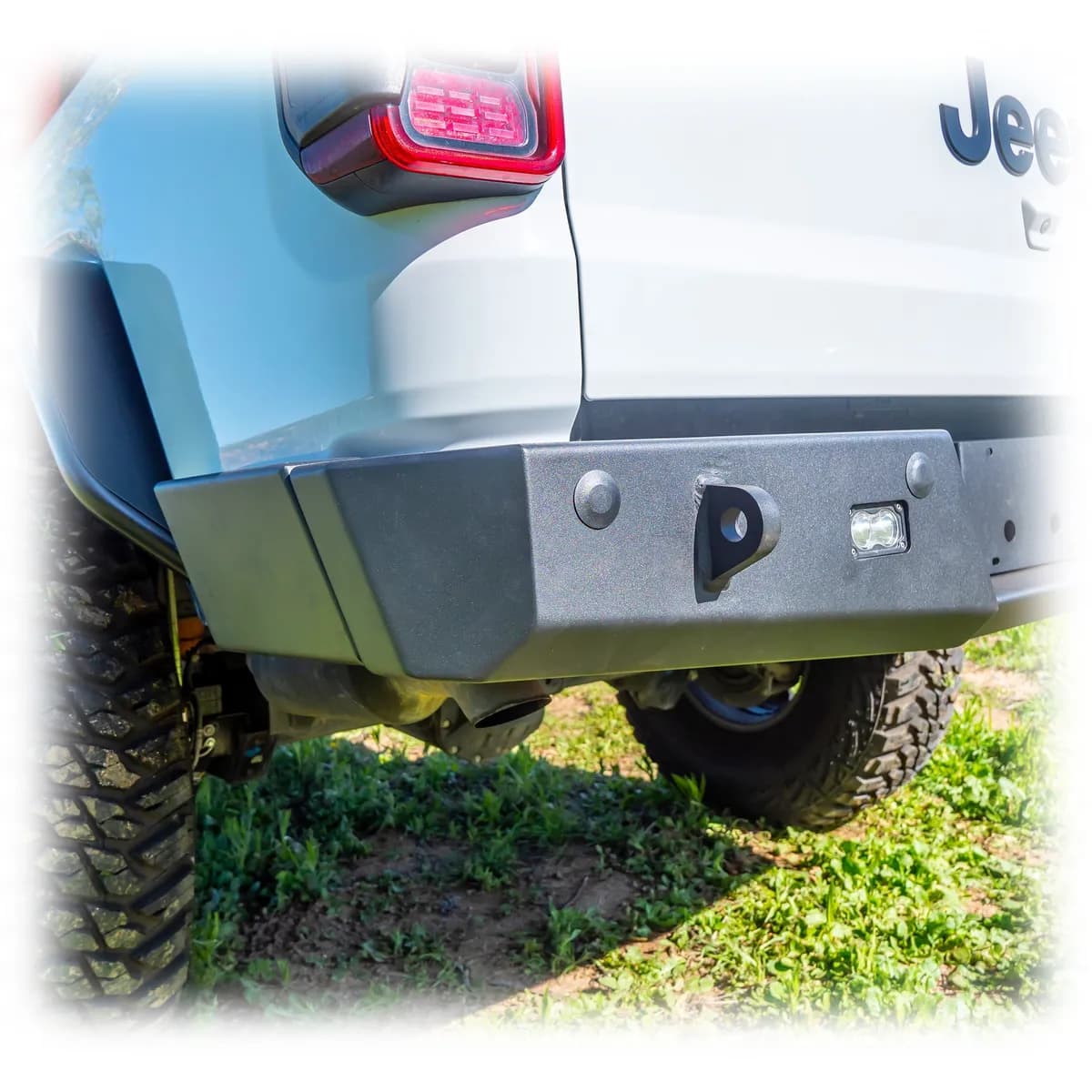 Turn Offroad Rear Bumper w/ Frame Mounted Rock Slider Wings - JT