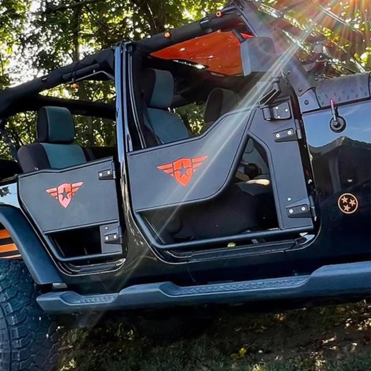 Combat Off Road Mission Trail Doors - Rear - JL 4Dr