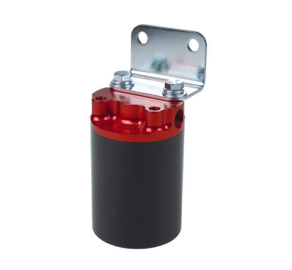 10 Micron Red/Black Canister Fuel Filter with Cellulose Element