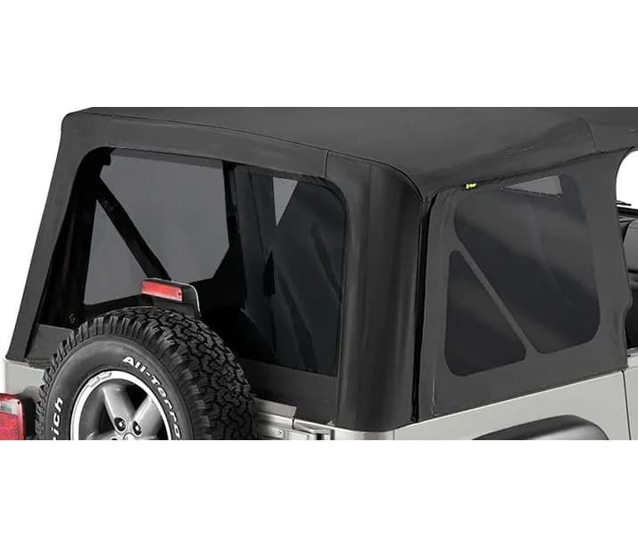 Black Diamond Window Kits, Tinted Window Kit, Tinted Jeep 03-06 Wrangler; Except Unlimited; Fits Replace-A-Top 51128, 51129, 51178 or 51193