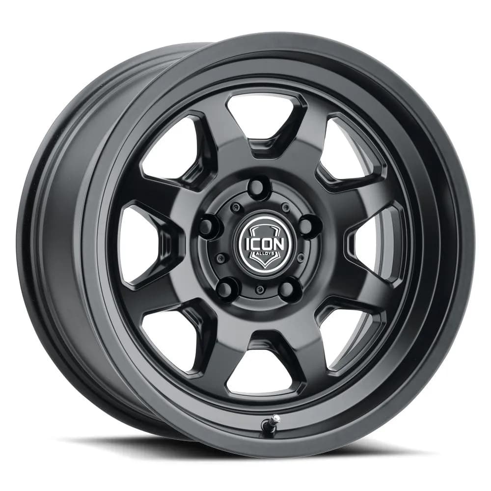Icon Alloys Nuevo Satin Black - 17 x 8.5 / 6 x 5.5 / 25mm / 5.75 bs - 8117859057sb