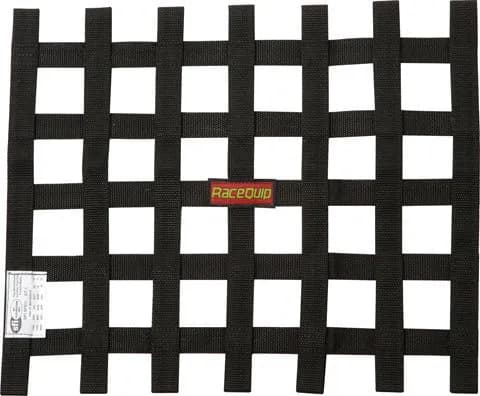 Ribbon Style Race Car Window Net Sfi 27.1 Certified; Black 15 h x 18 w