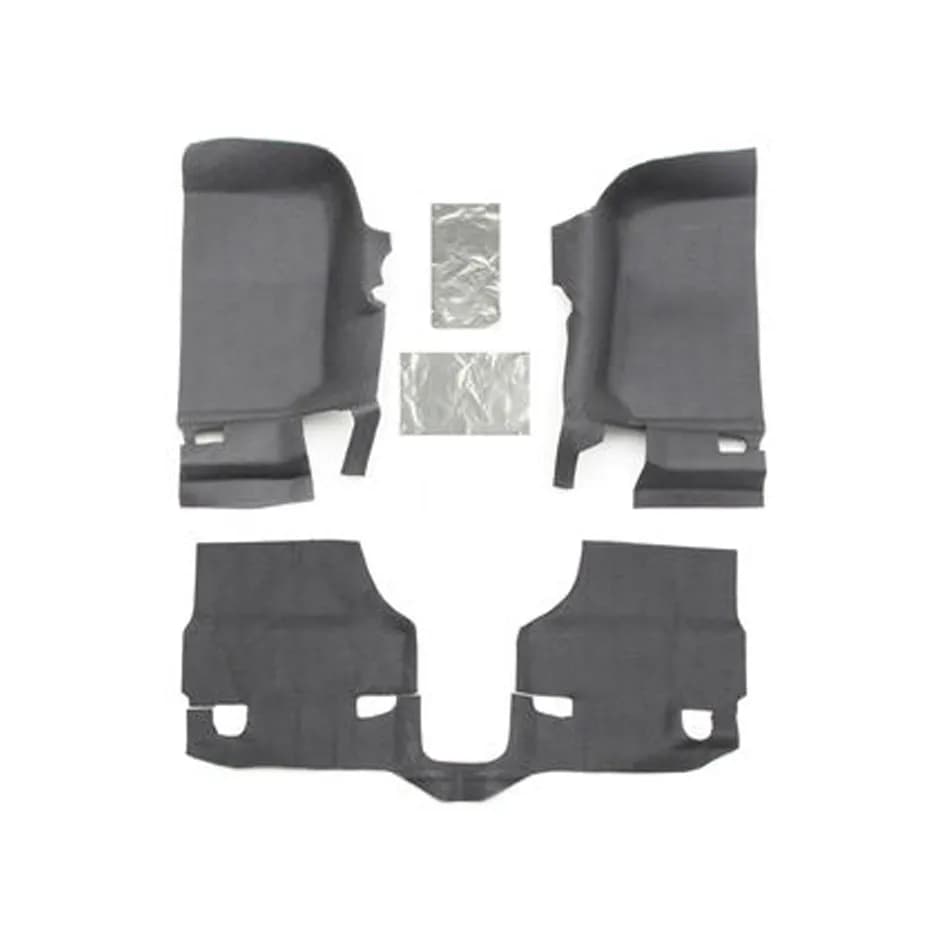 1117 Wrangler JK 2DR (Inc Heat Shields) Front Impact Jeep Liner 3pc Black
