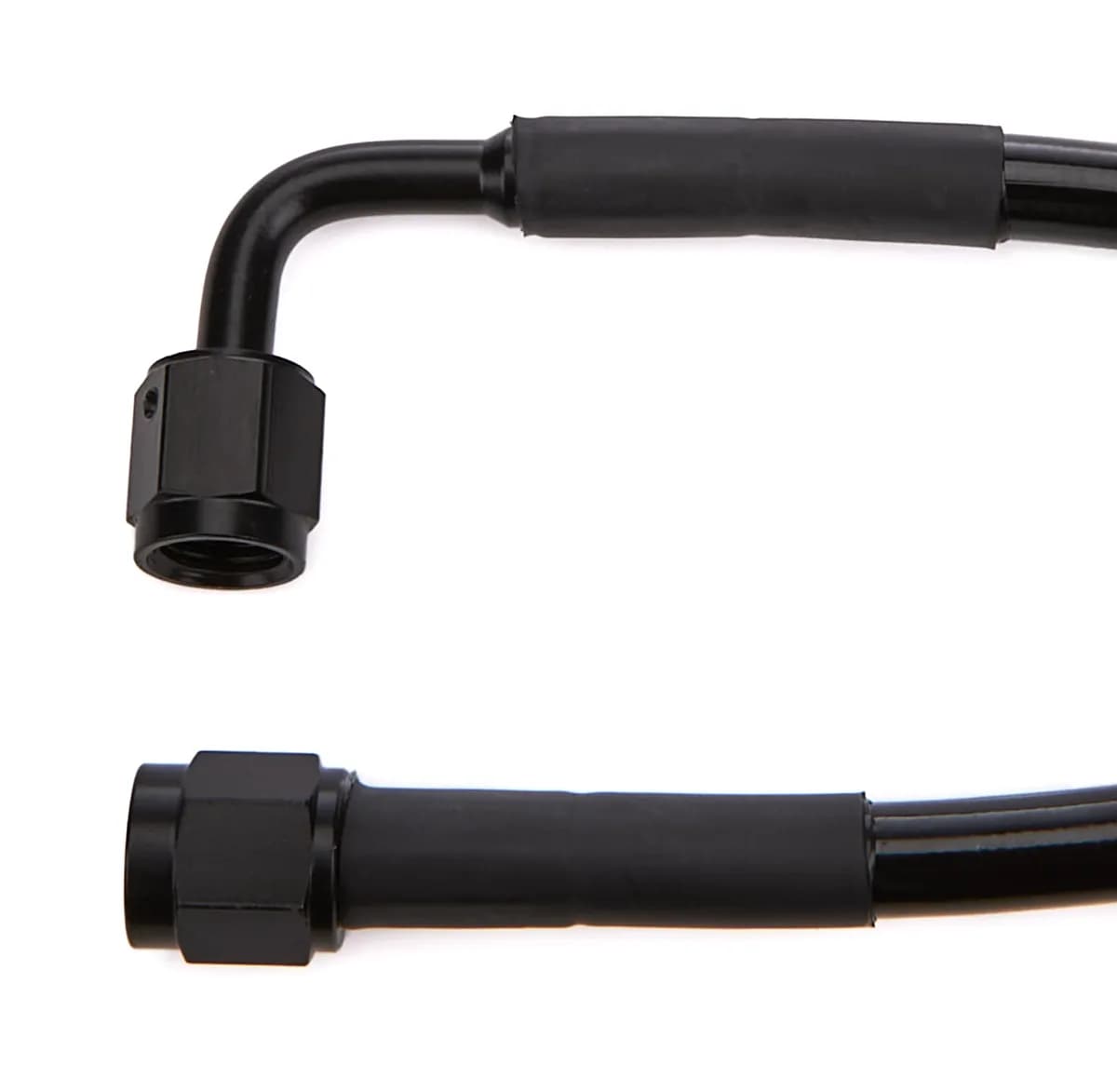 Straight 4 to 90 Degree 4 12in Preassembled Brake Lineblack