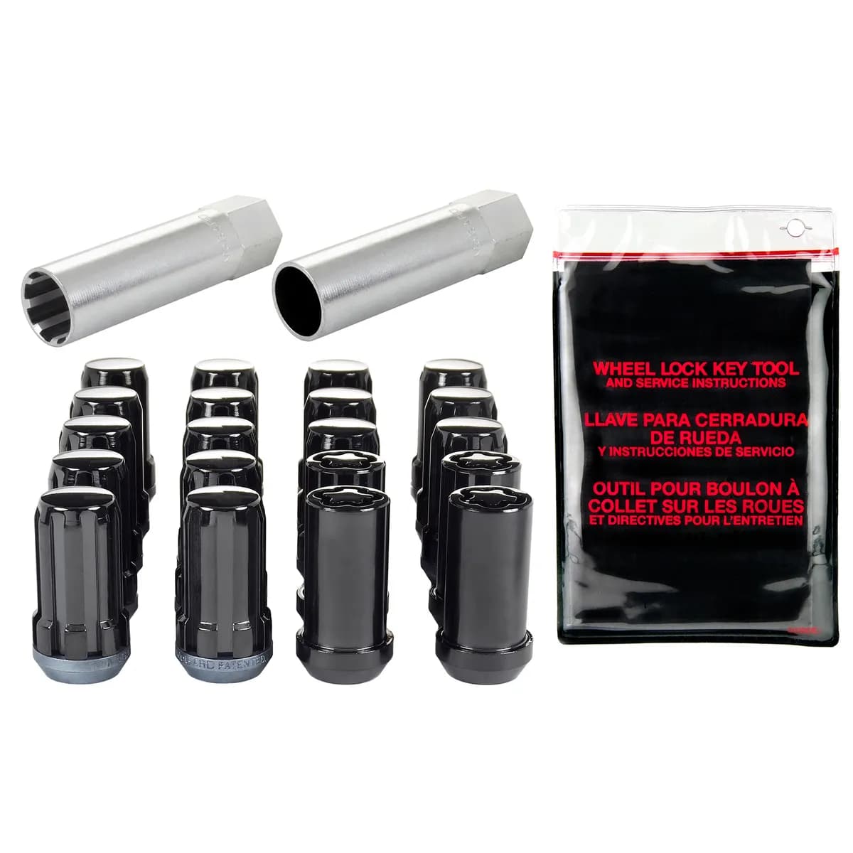 Tuner/Splinedrive Install Kit 5 Lug M14x1.5 Cone Seat W/Whl Lks22mm Hex1.648