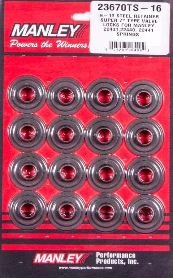 Manley 23670ts-16 Manley Spring Retainer, Ret-H-13 1.550,super 7 Dbl