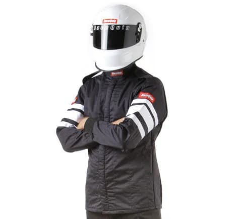 Multi Layer Racing Driver Fire Suit Jacket; Sfi 3.2a/ 5 ; Black 3xlarge