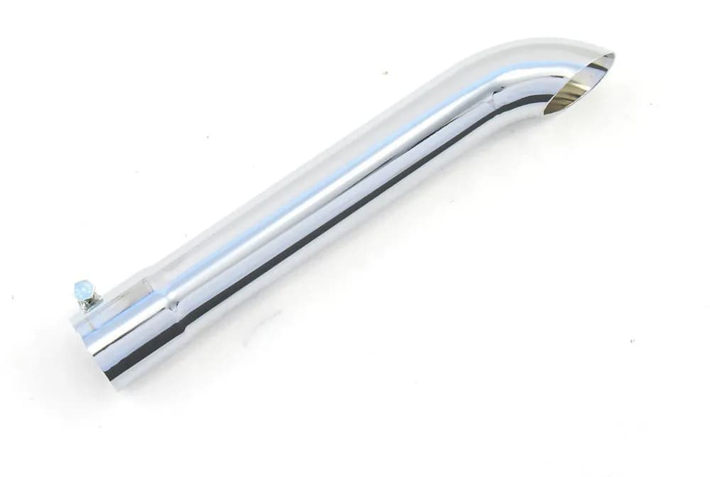 Patriot Exhaust Motorcycle Turn Down Chrome Exhaust Tip - 13" - 1 3/4" Inlet Diameter / 1 3/4" Outlet Diameter - H2965