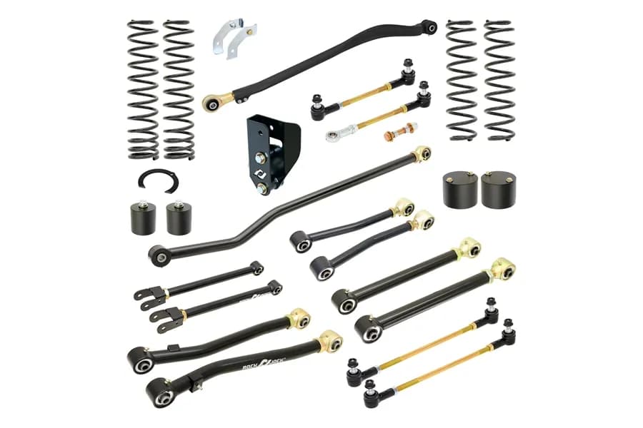 Pro Edition Johnny Joint Suspension System For Wrangler JL 4Xe Hybrid 3.5 Inch Lift RockJock 4x4