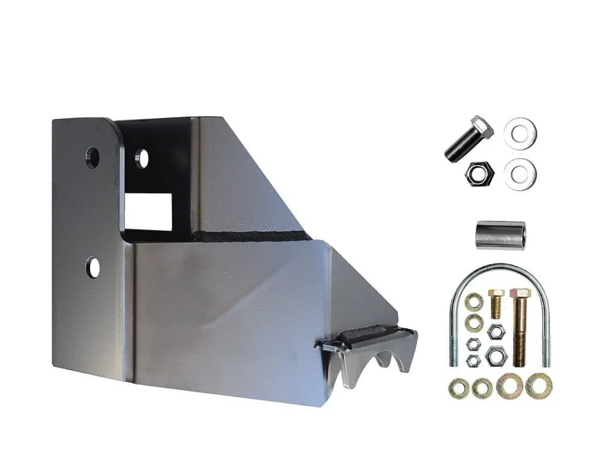 18c Wrangler Manufacturing Rear Raised Trackbar Bracket in Heavy Duty Steel Black Powdercoated