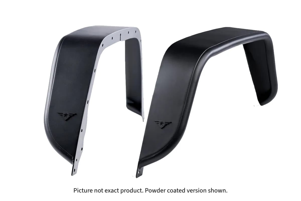 Combat Off Road Jeep JT Full Assault Raw Aluminum Fender Kit - Front 35-1176
