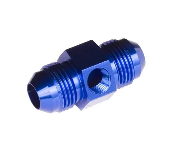 06 Male to 06 Male An/Jic With 1/8 Npt in Hex Blue