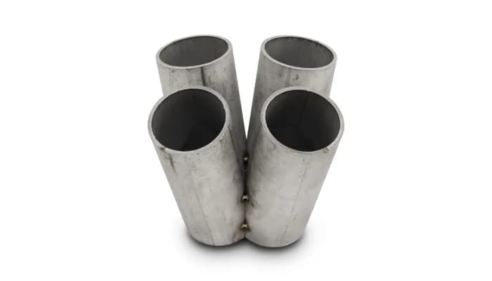 4 Into 1 Turbo Manifold Merge Collector; 1.875 in. Pipe OD; 4.75 in. Collector Height; 3.063x2.5 in. Collector Outlet Dimensions; For All T4; 4 Up Style;