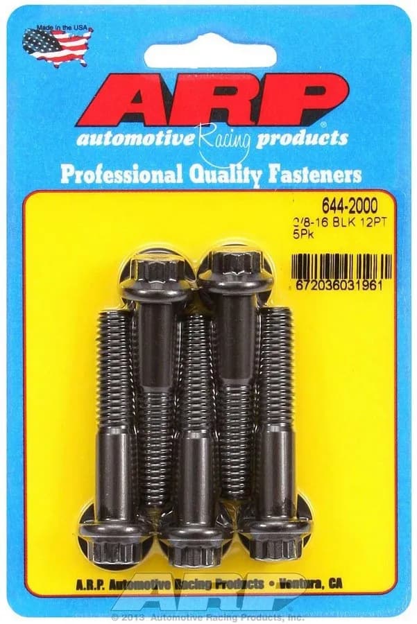 3/816 x 2.000 12pt 7/16 Wrenching Black Oxide Bolts
