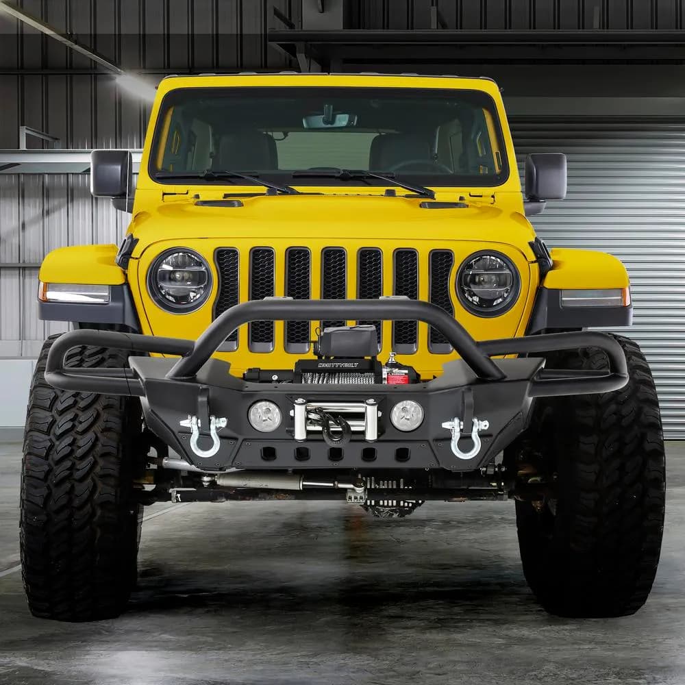 18c Wrangler Jl; 20c Gladiator Src Gen 2 Front Bumper W/Solid Dring & Jack Point Mount