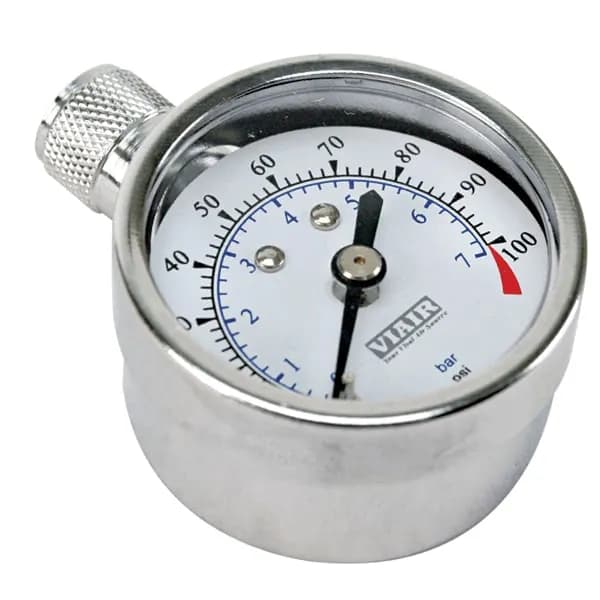 "2.0"" Tire Gauge w/Boot (0 to 15 PSI)"