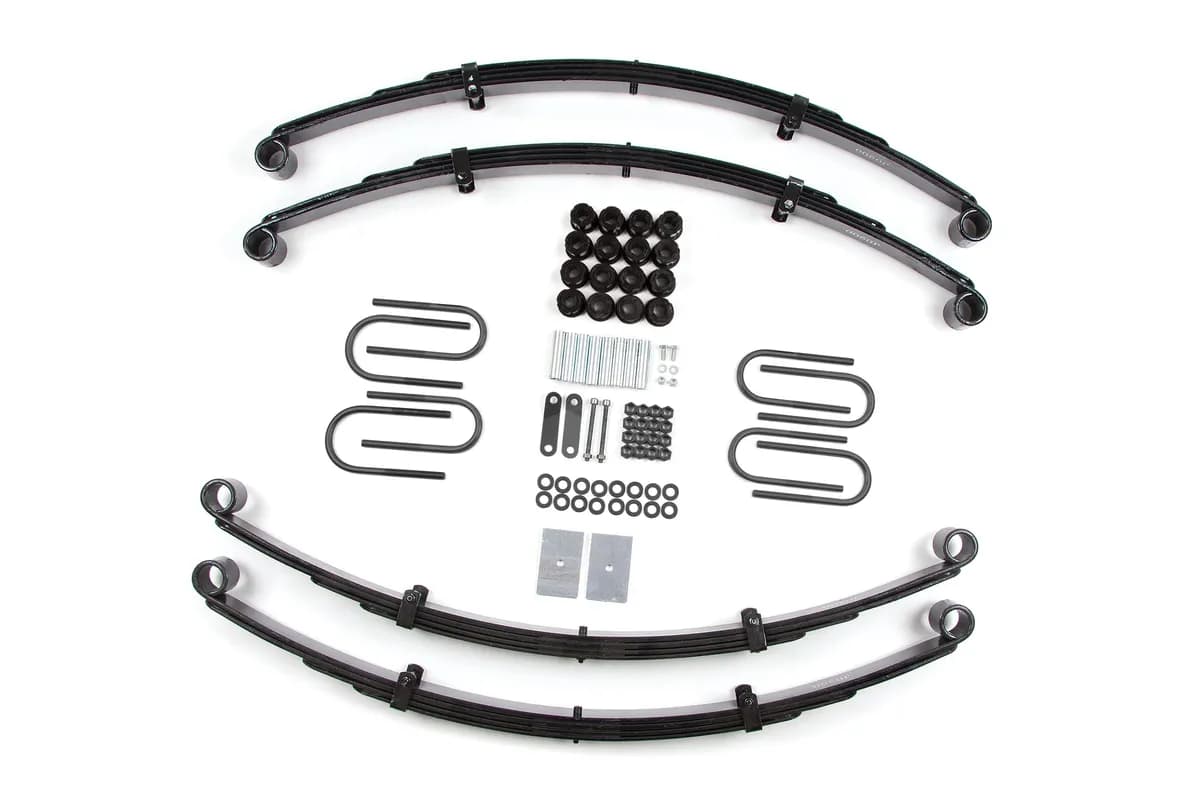 87-95 Jeep Wrangler YJ 2 Inch Leaf Spring Lift Kit With Nitro Shocks Zone Offroad