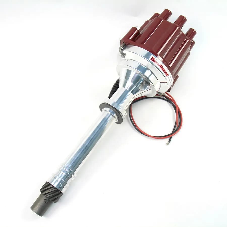 PerTronix Marine Billet Distributor for Chevrolet Small Block/Big Block Engines (Ignitor II) - Red / Female - D200801