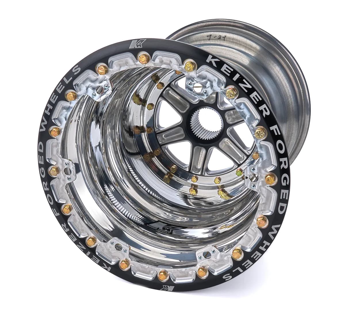 Wheel Splined 15x17 Outer Beadlock 4in BS