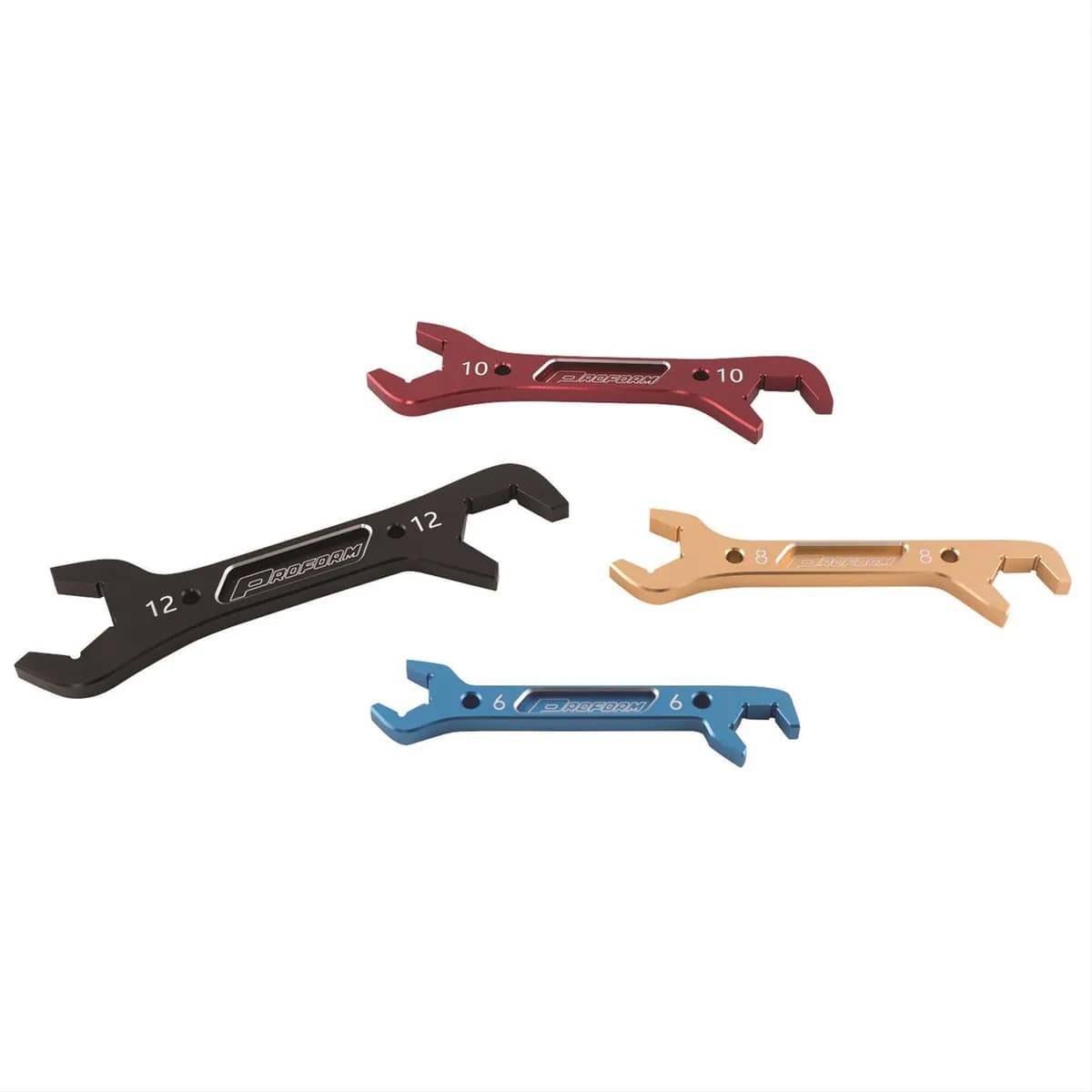 Aluminum an Wrench Set 4 Pieces Includes Size 6an Thru 12an