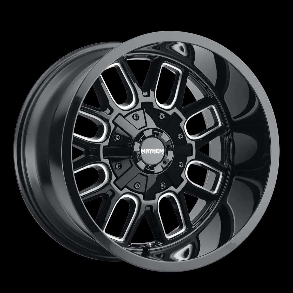 Cogent (8107) Gloss Black Milled 20x10 8165.1 19mm 130.8mm