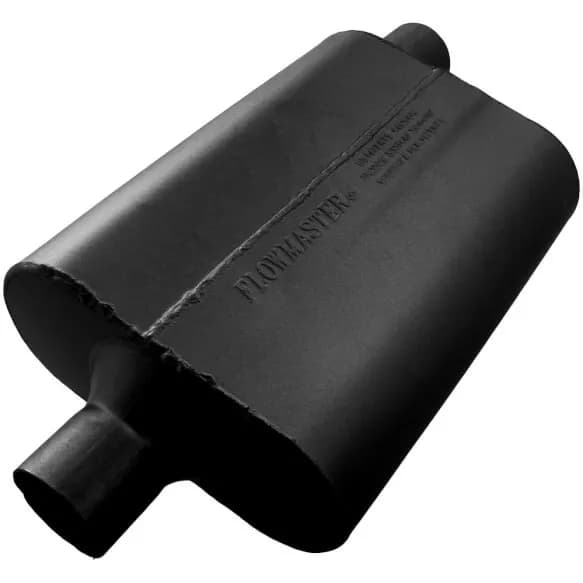 40 Series Muffler 2.25 in (C) / Out (O): ea 16 Gauge Aluminized Steel