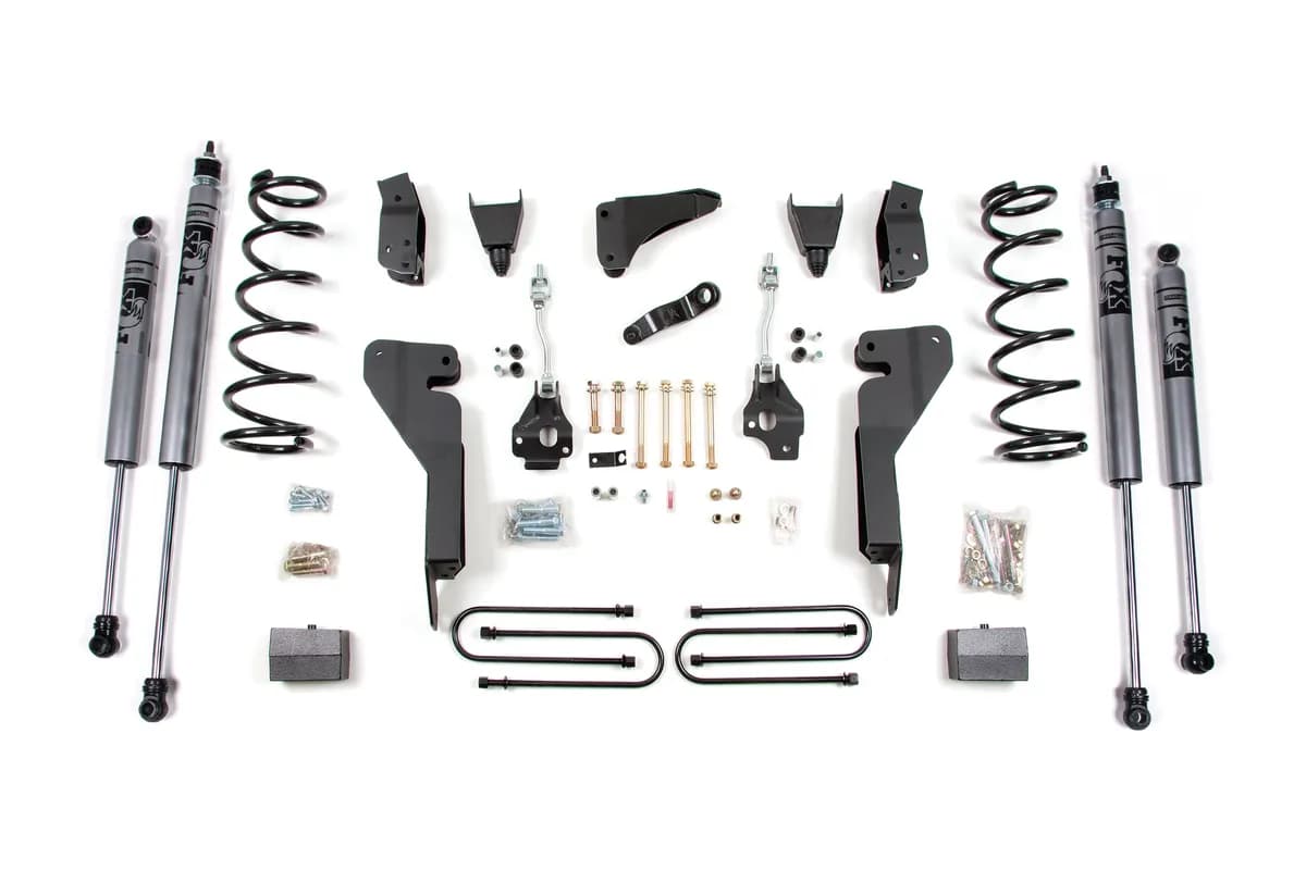 2003-2007Dodge2500 6 Suspension Lift Kit w/3.5in Axle-dsl - Front Coils Rear Block - Fox 2.0 Adventure Series Shocks