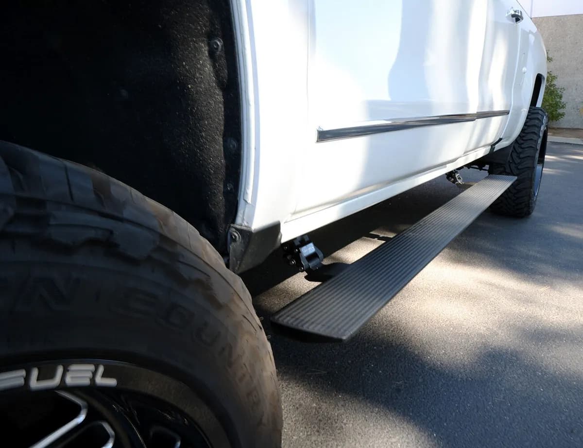 1519 Silverado 2500/3500hd 4DR Crew Cab Pickup Voltstep Electric Running Board Kit Powder Coat